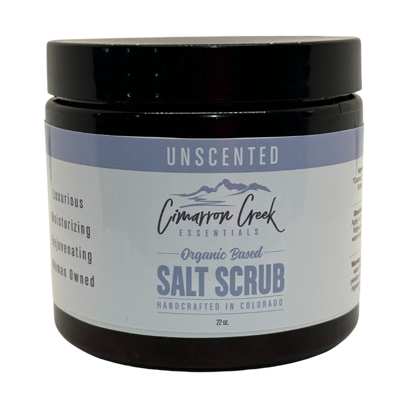 Cimarron Creek Essentials Unscented Organic Salt Scrub Bath & Body