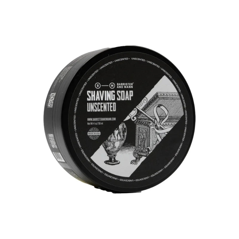 Barrister & Mann Barrister & Mann Unscented Shaving Soap 4 Oz Shaving Soap Gray