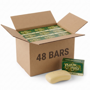 Carolina Castile Soap Castile Bar Soap - Gentle Unscented White Smoke Case of 48 Bars