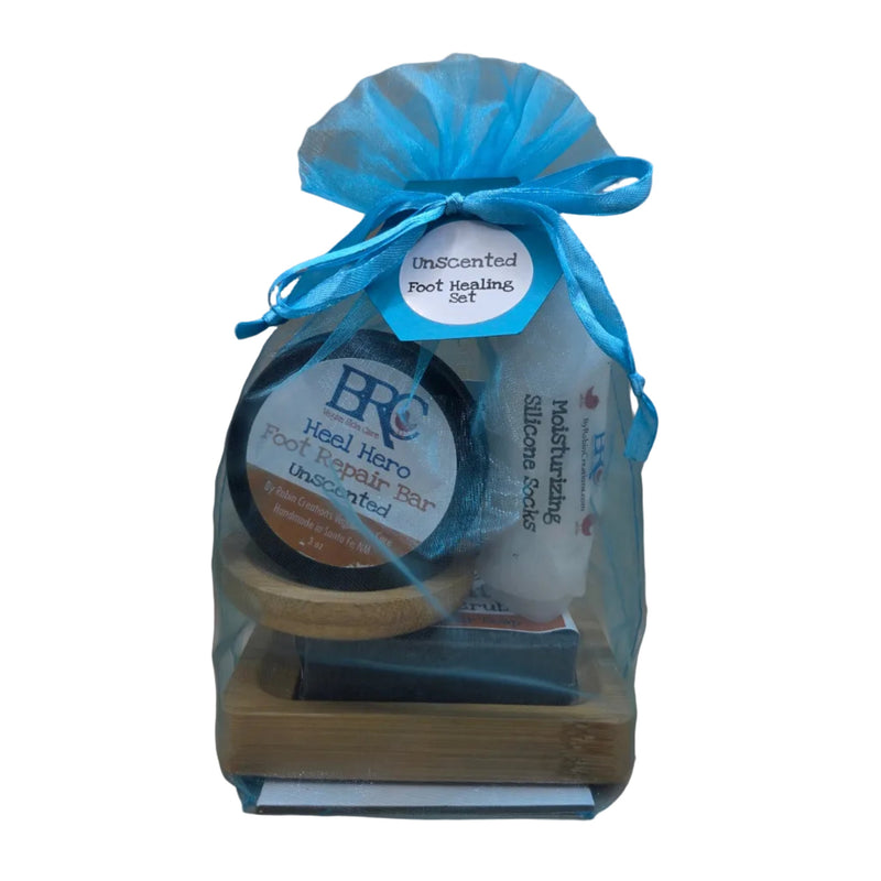 By Robin Creations Essential Foot Healing Gift Set Foot Care White Smoke Unscented / Fancy Bamboo Gift Set