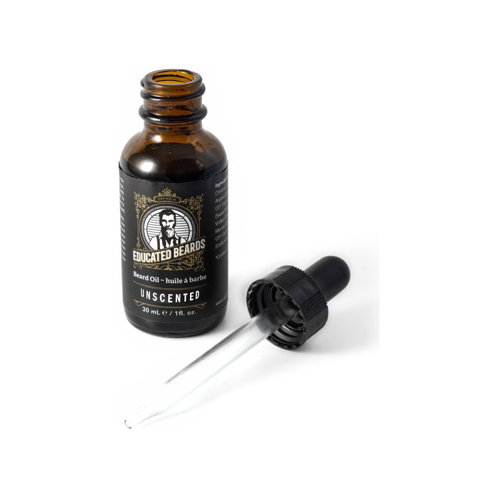 Educated Beards Unscented Beard Oil 30ml