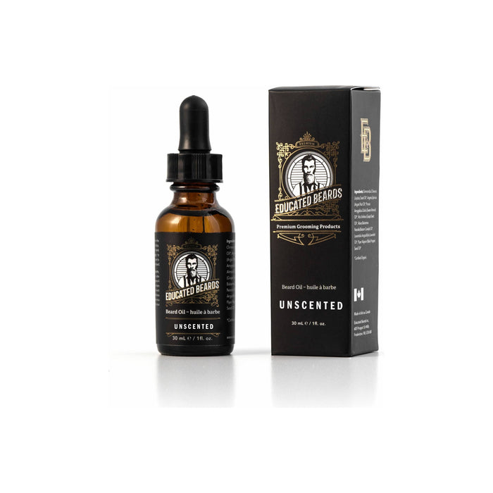 Educated Beards Unscented Beard Oil 30ml