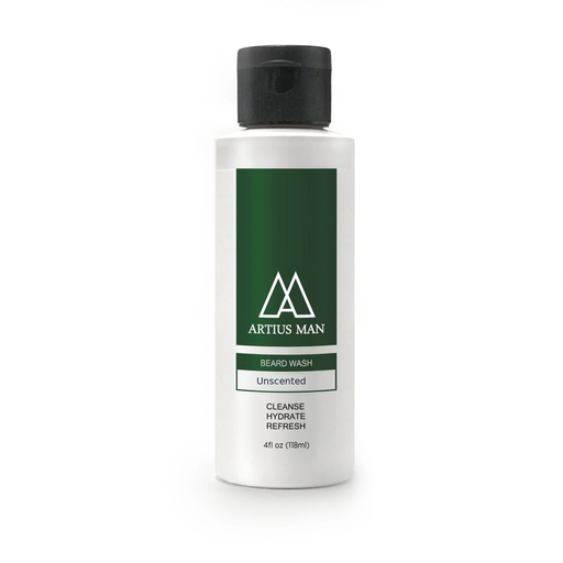 Artius Man Unscented Beard Wash – Gentle, Fragrance-Free Beard Cleanser (4 oz) Beard Wash Lavender 4 OZ