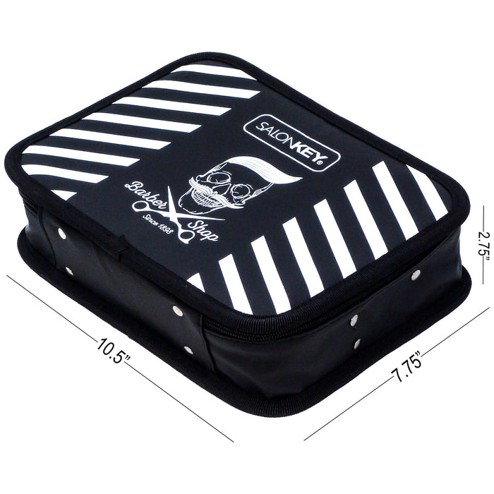 Barber Carrying Case Travel Size Barber Case Black & White