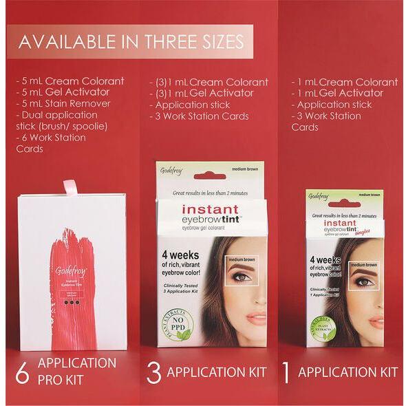 Stirling Soap Co Instant Eyebrow Tint | Natural Eyebrow Tinting Kit by Godefroy Eyebrow Tint