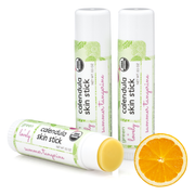 Green + Lovely Summer Tangerine Calendula Skin Stick - Organic Lotion Moisture Stick - Travel Size