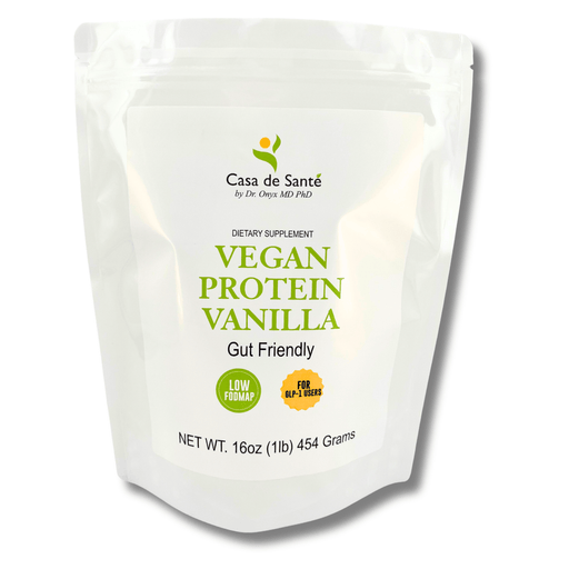 casa de sante Elemental Vegan Protein Powder | Low FODMAP Plant-Based Nutrition Support Digestive Support Supplements