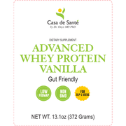 casa de sante Elemental Whey WPI Protein Powder + Digestive Enzymes (Vanilla) | Low FODMAP & GLP-1 Gut-Gentle Muscle Support Digestive Support Supplements