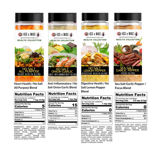 Igotchu Seasonings The 8 oz Health Collection Collab Bundle