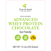 casa de sante Elemental Whey WPI Protein Powder + Digestive Enzymes (Chocolate) | Low FODMAP & GLP-1 Gut-Gentle Muscle Support Digestive Support Supplements