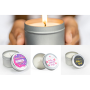 Lizush Trio of Tin Soy Candle - Scented with Bergamot and Lavender Essential oils