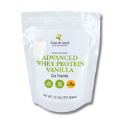 casa de sante Elemental Whey WPI Protein Powder + Digestive Enzymes (Vanilla) | Low FODMAP & GLP-1 Gut-Gentle Muscle Support Digestive Support Supplements