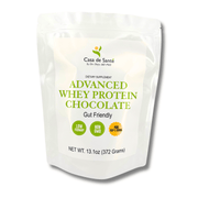 casa de sante Elemental Whey WPI Protein Powder + Digestive Enzymes (Chocolate) | Low FODMAP & GLP-1 Gut-Gentle Muscle Support Digestive Support Supplements