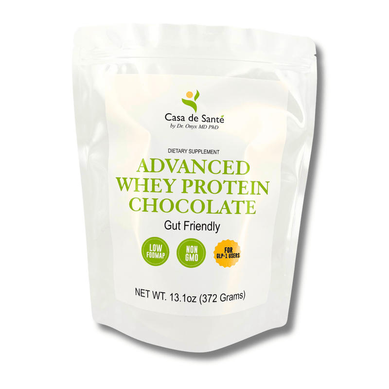 casa de sante Elemental Whey WPI Protein Powder + Digestive Enzymes (Chocolate) | Low FODMAP & GLP-1 Gut-Gentle Muscle Support Digestive Support Supplements