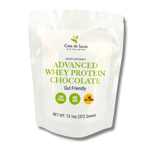 casa de sante Elemental Whey WPI Protein Powder + Digestive Enzymes (Chocolate) | Low FODMAP & GLP-1 Gut-Gentle Muscle Support Digestive Support Supplements