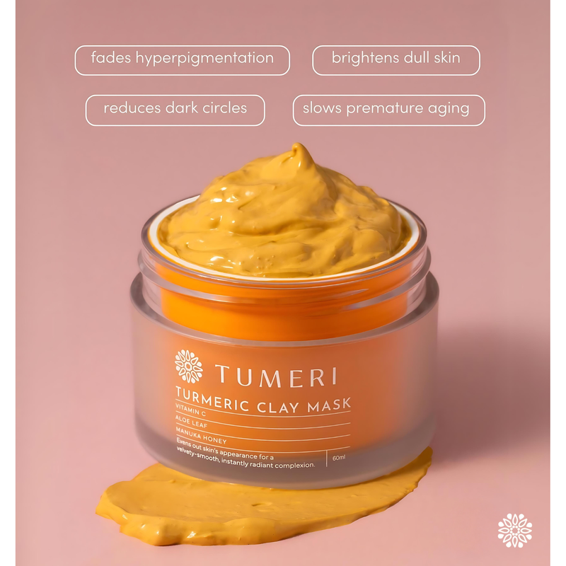 TUMERI Turmeric + Vitamin C Clay Mask Health & Beauty