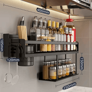 SmartPursue™ Wall-Mounted Kitchen Spice Rack Organizer spice organizer