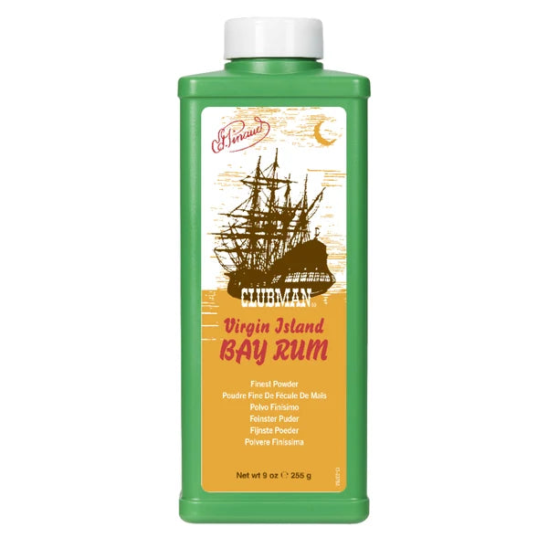 Clubman Pinaud Clubman Bay Rum Talc 9oz Body Powder White Smoke