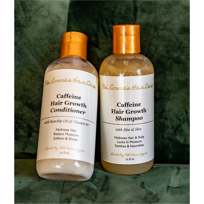 12 oz CAFFEINE HAIR GROWTH SHAMPOO AND CONDITIONER