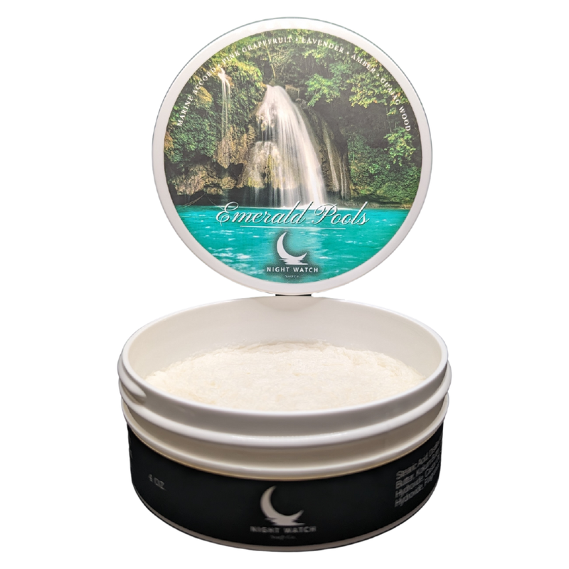 Night Watch Soap Company Emerald Pools Shave Soap