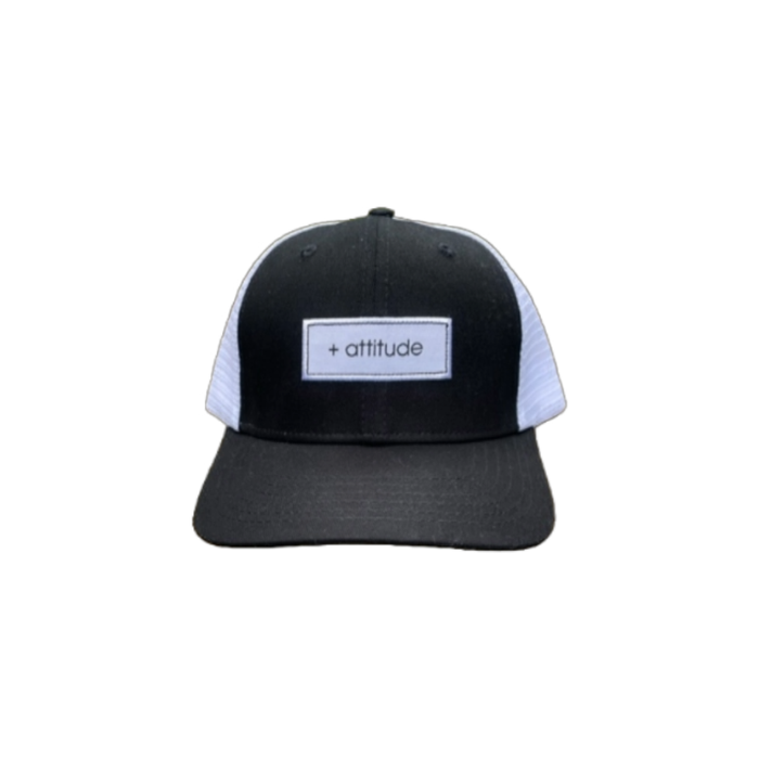 +attitude Trucker Hat in Black