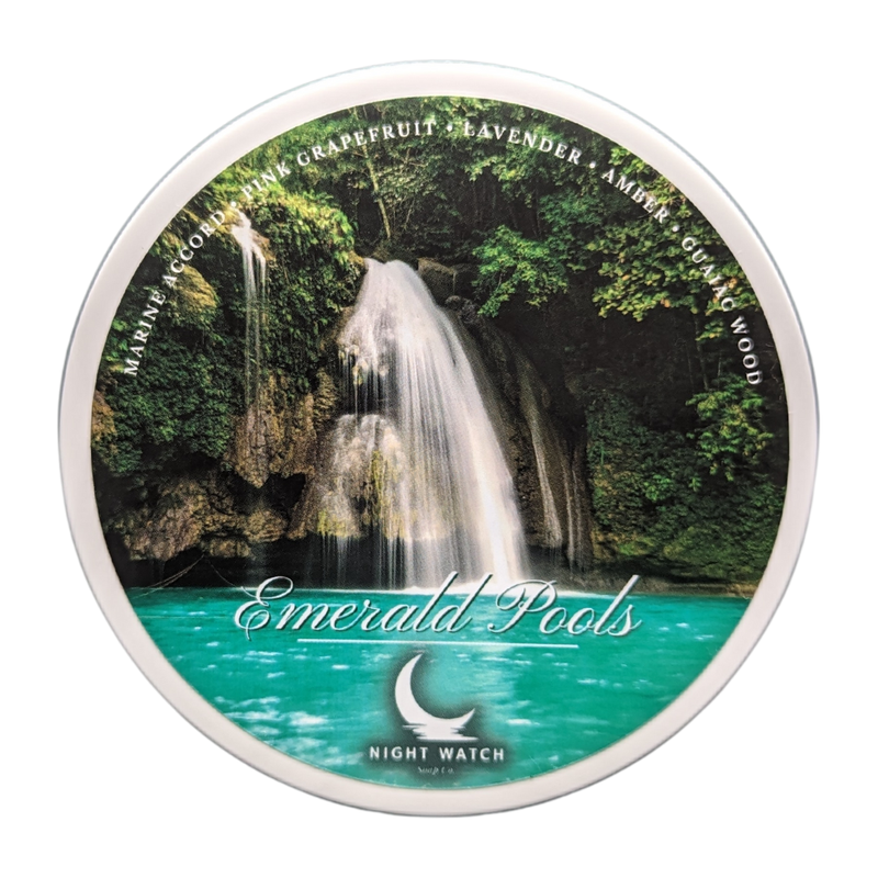 Night Watch Soap Company Emerald Pools Shave Soap