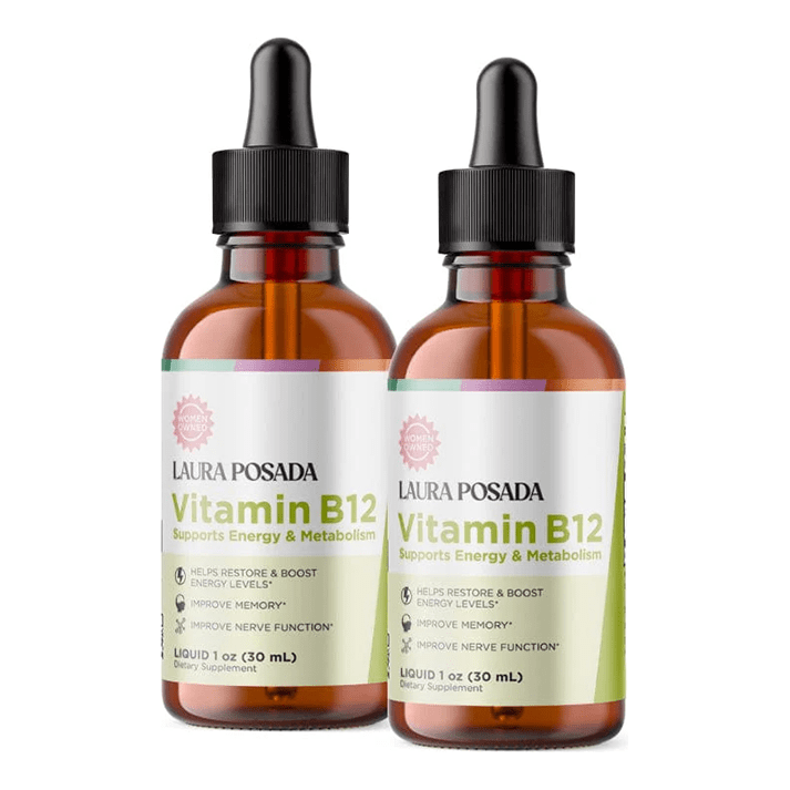 Suplementos Laura Posada by The Brand Atelier Vitamin B12 |  Aumentar la  Energía, Mejora el estado de Animo, Apoya la Memoria