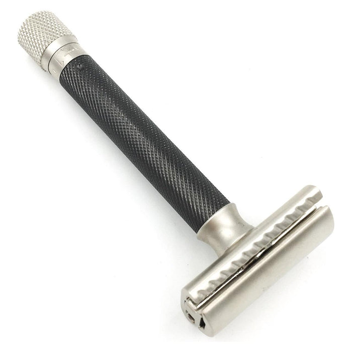 Parker Variant Adjustable Open Comb Safety Razor - Graphite [VAR GR OC]