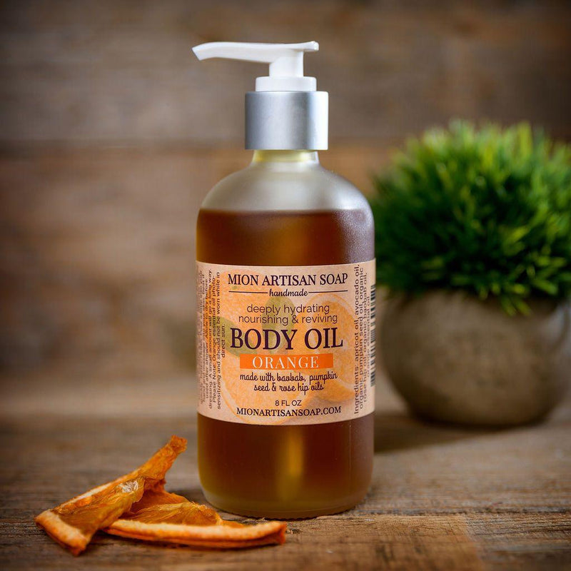 MION Artisan Soap Co. Orange Body Oil | Rich In Vitamins A, D, and E