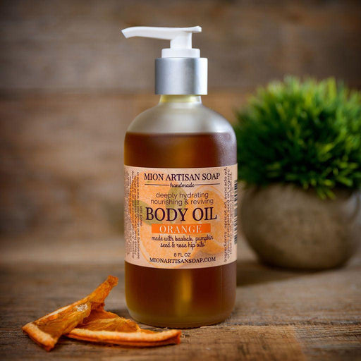 MION Artisan Soap Co. Orange Body Oil | Rich In Vitamins A, D, and E