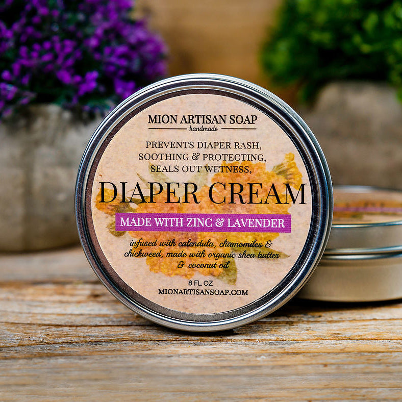 MION Artisan Soap Co. Diaper Cream | With Zinc and Lavender Essential Oil