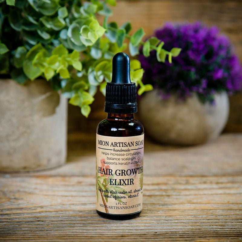 MION Artisan Soap Co. Hair Growth Elixir | Promotes Stronger, Smoother, More Vibrant Hair.
