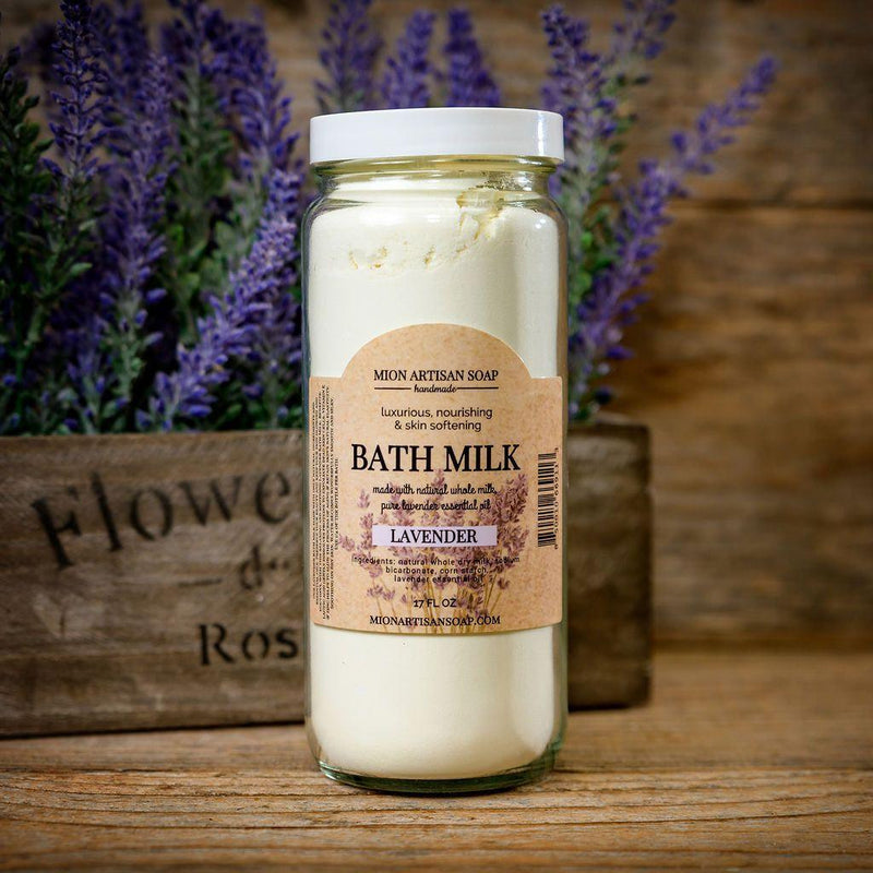 MION Artisan Soap Co. Lavender Bath Milk | Nourishing, Hydrating, Calming, Rejuvenating