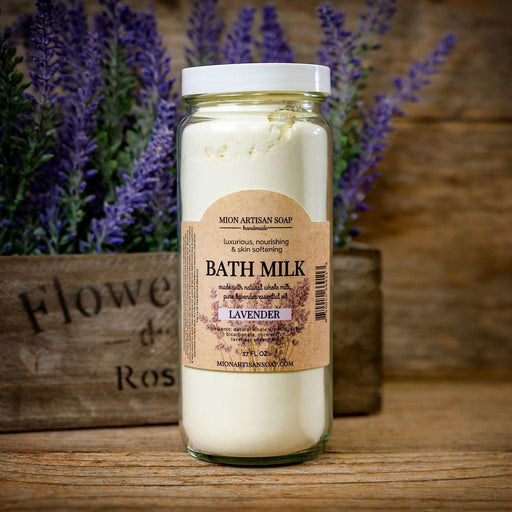 MION Artisan Soap Co. Lavender Bath Milk | Nourishing, Hydrating, Calming, Rejuvenating