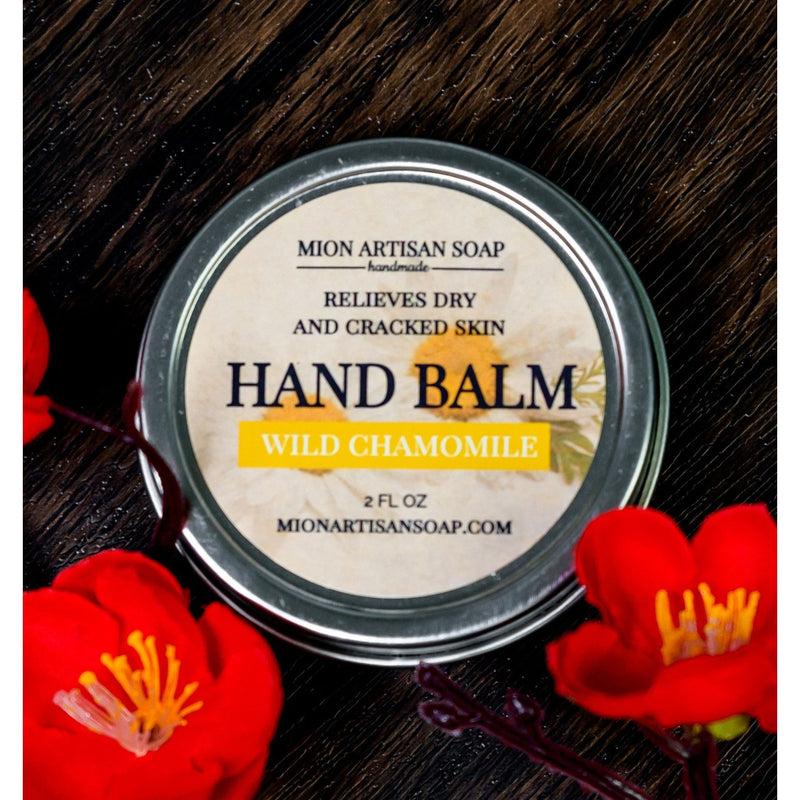 MION Artisan Soap Co. Hand Balm - Wild Chamomile | Not Greasy, Antibacterial, Moisture-Locking