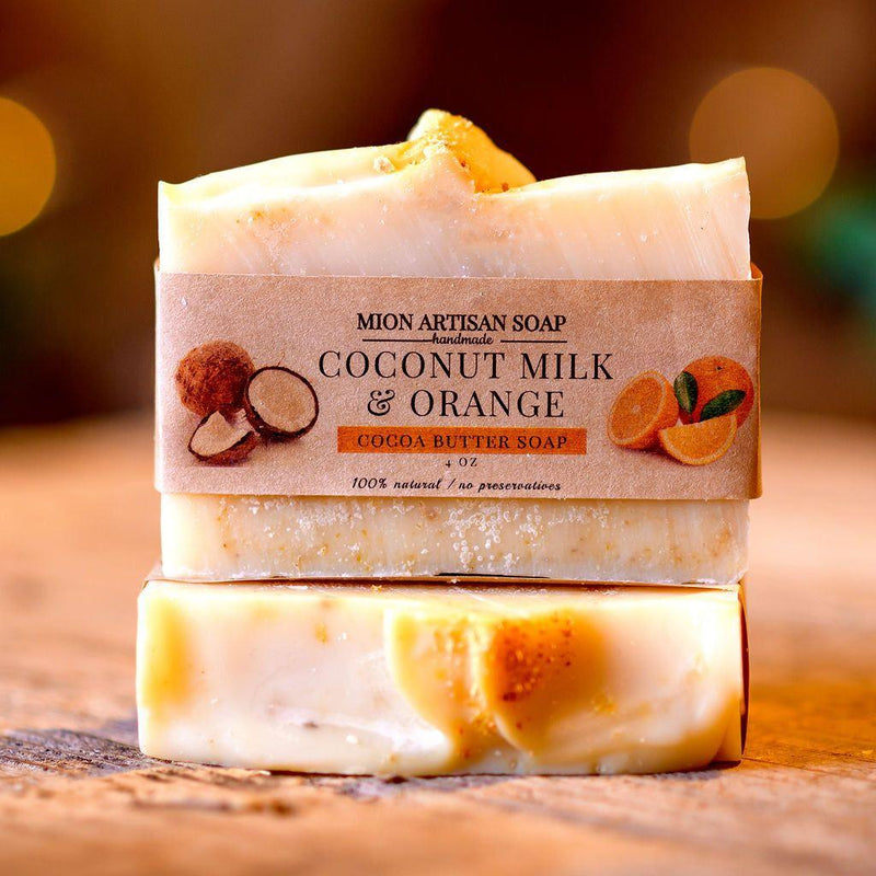 MION Artisan Soap Co. Coconut Milk and Orange | Cocoa Butter Soap