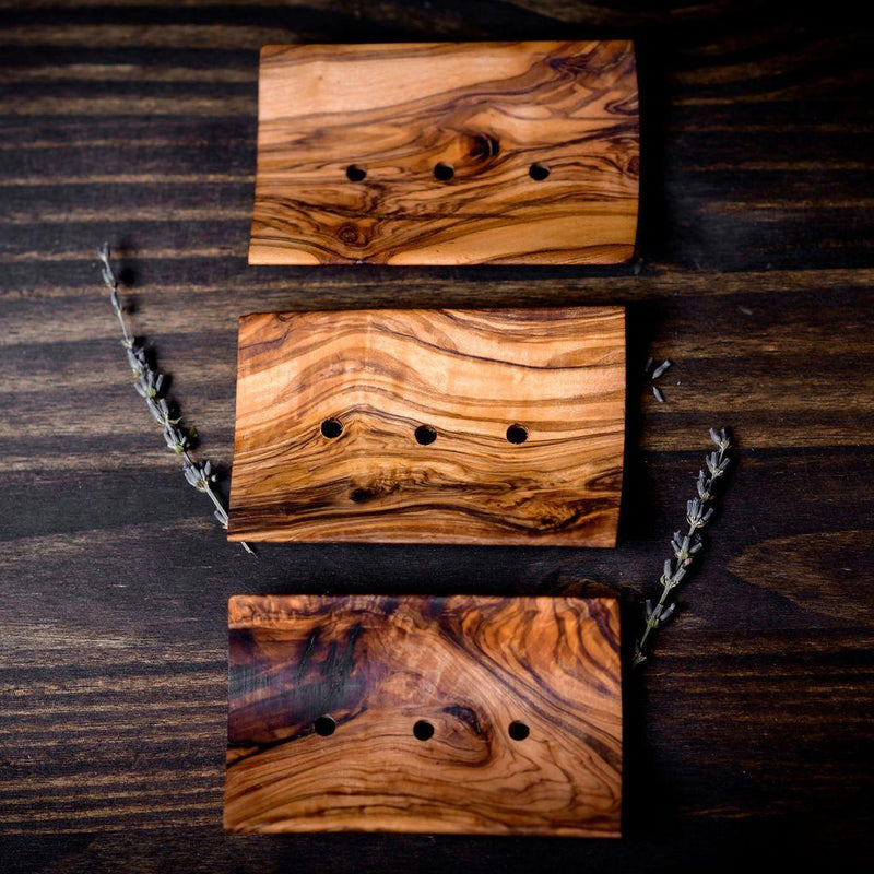 MION Artisan Soap Co. Olive Wood Soap Dish