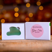 MION Artisan Soap Co. Gua Sha Facial Massaging Tool | Jade and Quartz