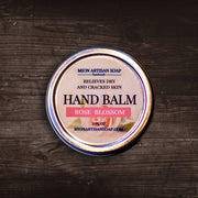 MION Artisan Soap Co. Hand Balm - Rose Blossom | Not Greasy, Antibacterial, Moisture-Locking