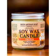 MION Artisan Soap Co. Orange Soy Wax Candle | Long Lasting | 100% Natural