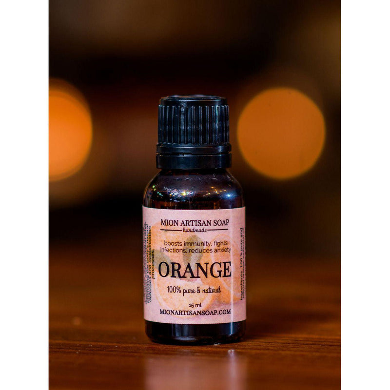 MION Artisan Soap Co. Orange Essential Oil | Uplifting, Energizing
