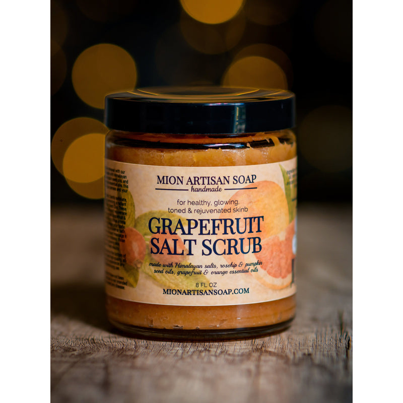 MION Artisan Soap Co. Himalayan Salt Grapefruit Scrub | Coarse