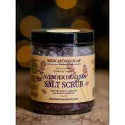 MION Artisan Soap Co. Lavender Dead Sea Salt Scrub | Medium