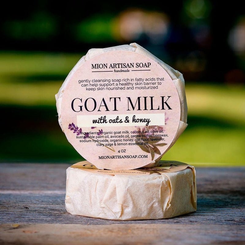 MION Artisan Soap Co. Goat Milk Soap | Made With Honey and Oat Flour