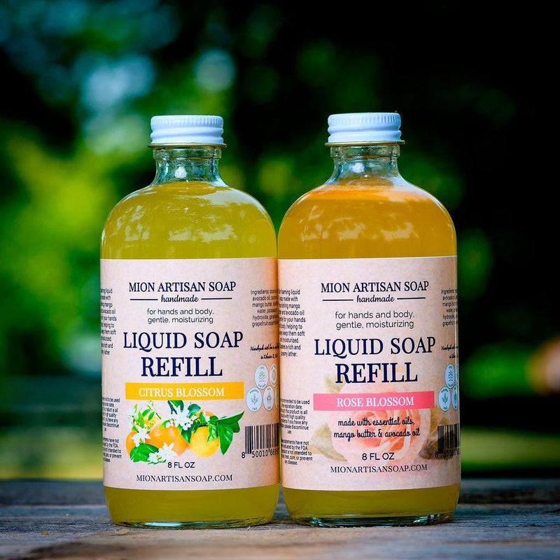 MION Artisan Soap Co. Liquid Soap Refill | Luxurious Foam for Hand & Body