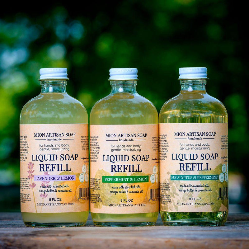MION Artisan Soap Co. Liquid Soap Refill | Luxurious Foam for Hand & Body