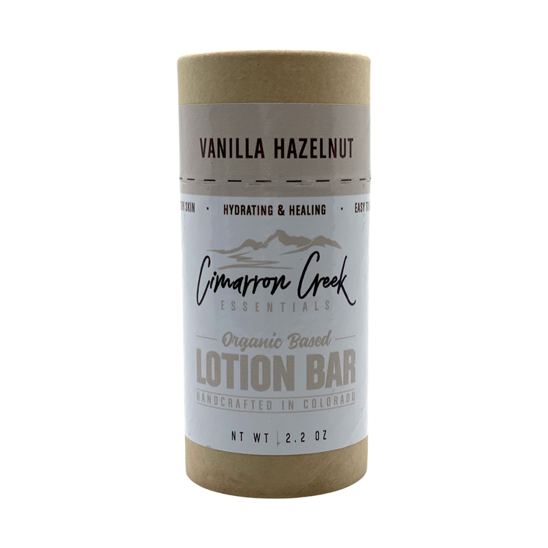 Cimarron Creek Essentials Vanilla Hazelnut Organic Lotion Bar 2oz Lotion & Moisturizer