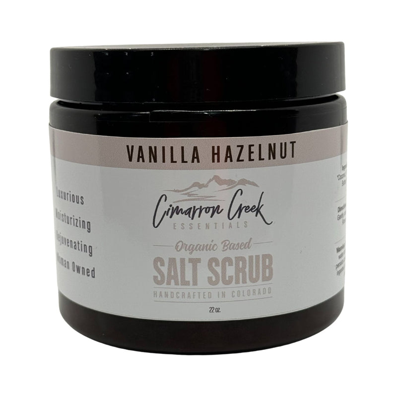 Cimarron Creek Essentials Vanilla Hazelnut Organic Salt Scrub Bath & Body