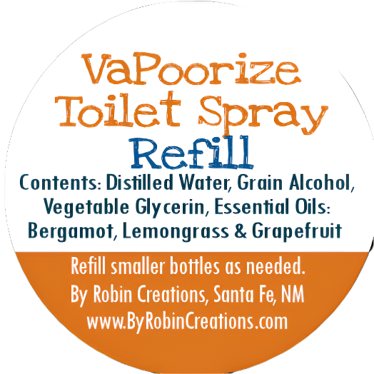 By Robin Creations VaPoorize "use before you poo" Spray - Reformulated & More Effective! Toilet Spray