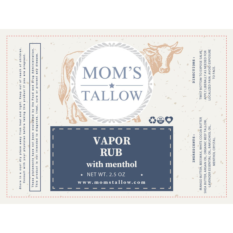 Mom’s Tallow Tallow Vapor Rub